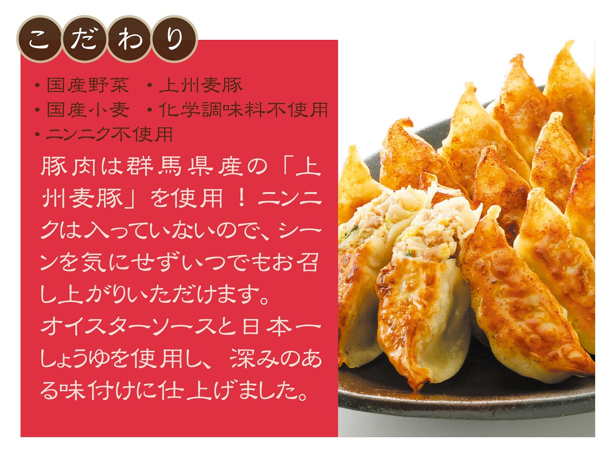 お肉たっぷり生餃子