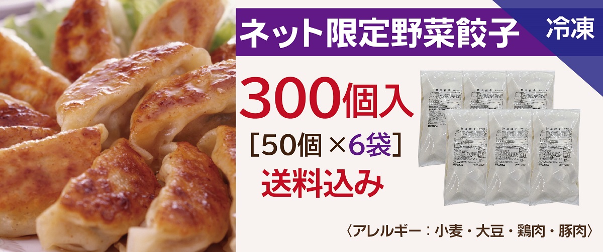 ネット限定野菜餃子