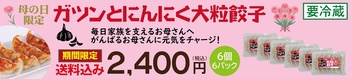 ガツンとにんにく大粒餃子